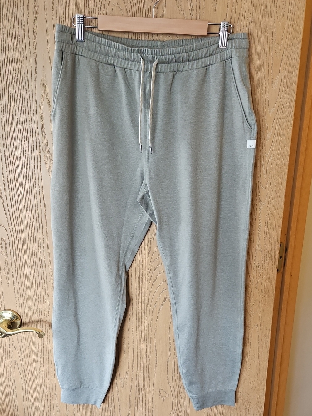 NWOT Vuori Light Gray Drawstring Track Pants